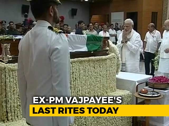 India Mourns Vajpayee, Poet Prime Minister, Statesman. Funeral Today