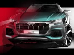 Audi Q8's Aggressive Face Revealed In New Teaser Sketch; Global Unveil In June