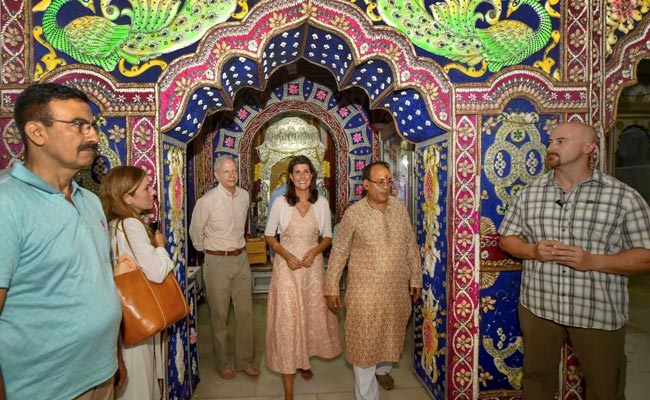 Nikki Haley Visits Temple, Mosque, Gurdwara And Church In Delhi