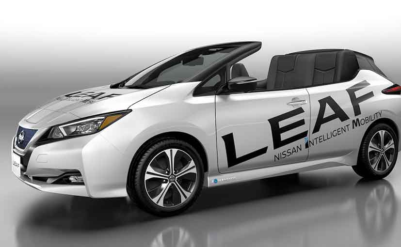 One-Off Nissan Leaf Convertible Produced To Celebrate 1 Lakh Sales Milestone In Japan