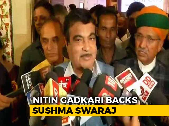 Trolling Of Sushma Swaraj "Unfortunate", Says Nitin Gadkari