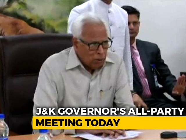 Jammu And Kashmir Governor N N Vohra To Hold All-Party Meet Today