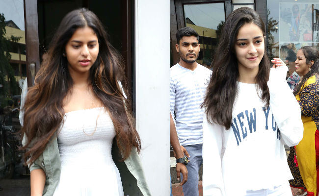 Suhana Khan And Ananya Panday, Twinning In White At Brunch Outing