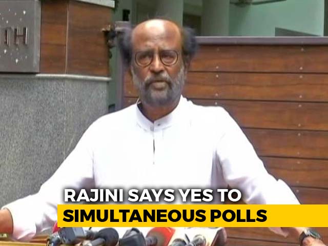 Rajinikanth Supports Simultaneous Elections, Says Will Save Time, Money