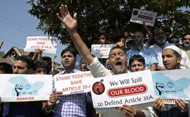 Hearing On Article 35A In Supreme Court Adjourned Till January