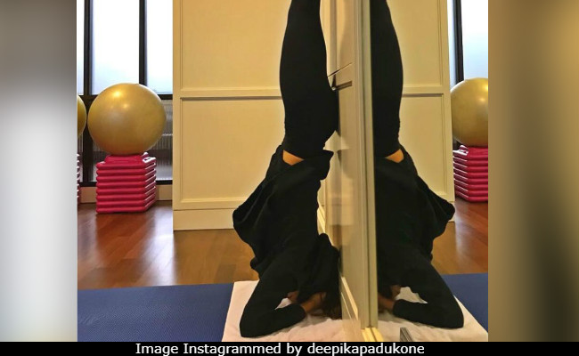 Deepika Padukone Can Do A Headstand Just As Easily She Can Do <I>Ghoomar</i>. Here's Proof