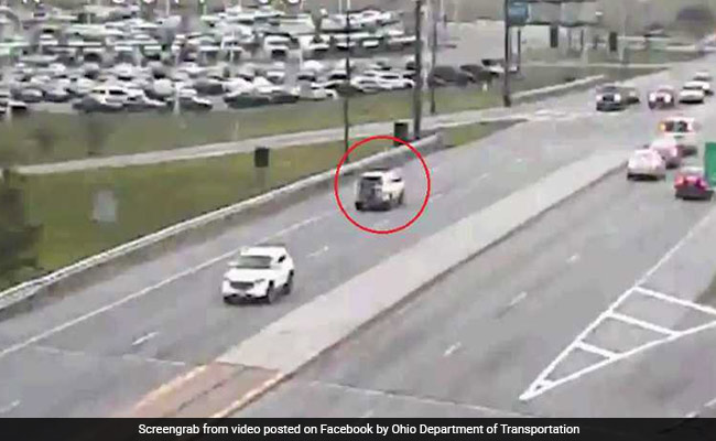 Bizarre Video Shows Car Driving Backwards On Busy Road For Over A Mile