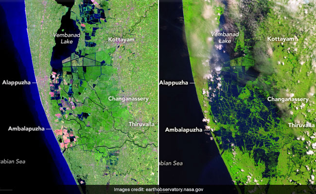 NASA Before-After Images Of Kerala Show The Flood Ravaged State's Devastation