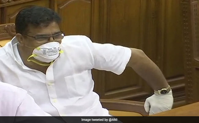Kerala Lawmaker Wears Mask In Assembly To Protest Nipah Impact, Told Off