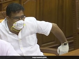 Kerala Lawmaker Wears Mask In Assembly To Protest Nipah Impact, Told Off Kerala Lawmaker Wears Mask In Assembly To Protest Nipah Impact, Told Off
