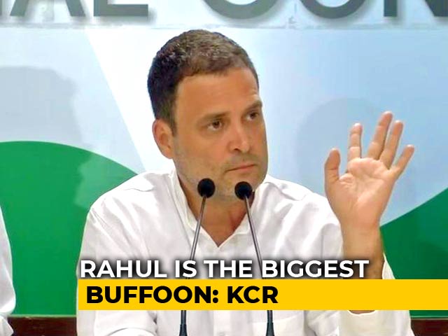 Rahul Gandhi "Biggest Buffoon" In The Country, Says KCR
