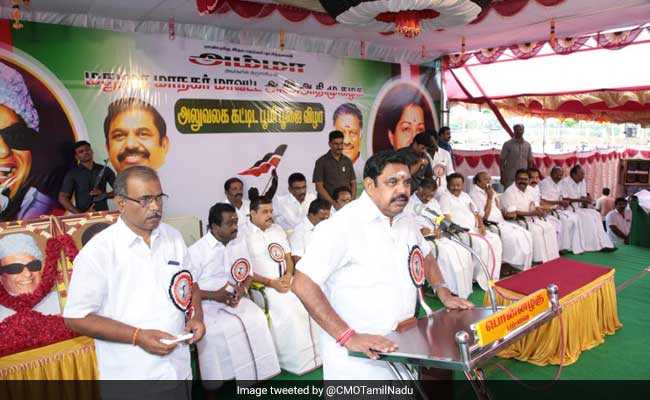 Tamil Nadu Chief Minister Palaniswami Inaugurates Infrastructure Projects