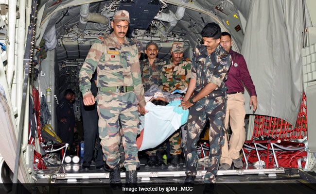 Air Force Evacuates Injured French Bikers From Leh