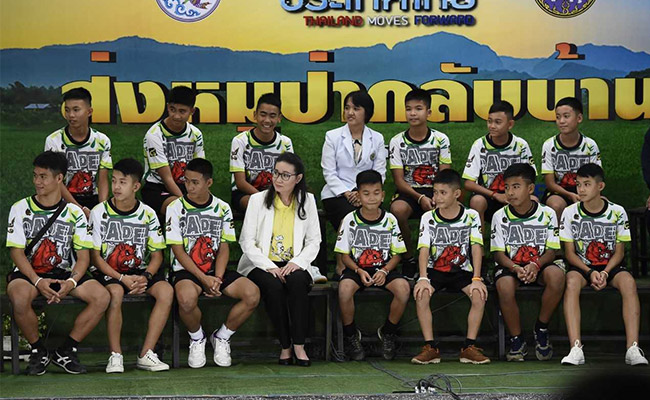 "Being Found Was Miracle": Thai Boys In First Appearance After Rescue