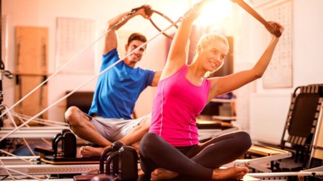 Pilates builds lean muscle mass through controlled resistance and low-impact exercises