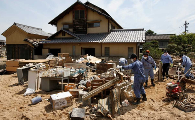 Japan Struggles To Restore Water Supply To Flood-Hit Towns