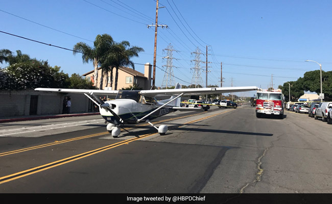 Plane Makes Emergency Landing On Busy Road. Caught On Camera