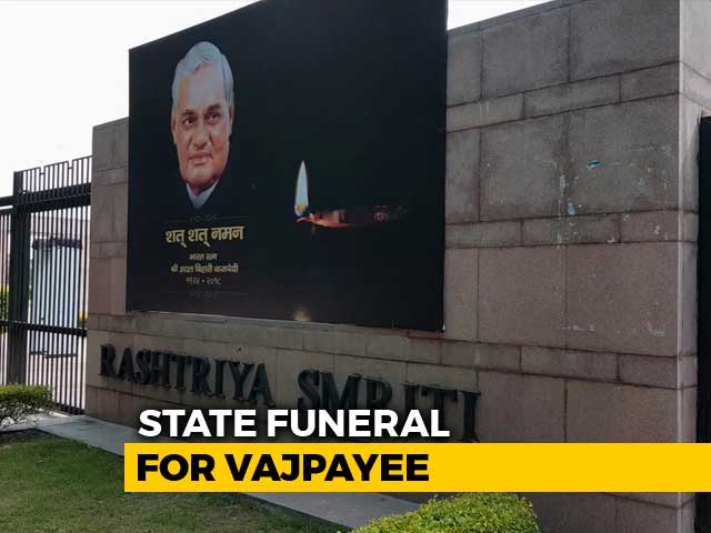 Rashtriya Smriti Sthal Ahead Of Atal Bihari Vajpayee's Last Rites
