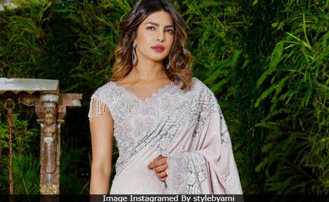 Priyanka Chopra Dazzles In A <i>Sari</i> At Ambani Party