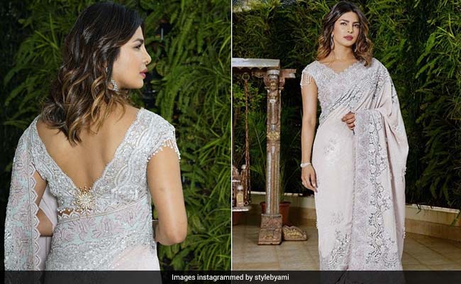 At The Ambani's Last Night, Priyanka Chopra's <i>Saree</i> Could Have Been A Little Bit Brighter. Just Saying