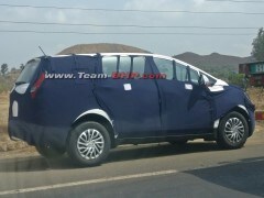 Near-Production Mahindra U321 MPV Spotted With Less Camouflage
