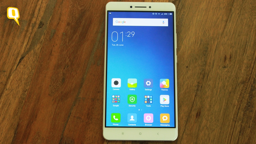 Mi Max has a 6.5-inch 1920x1080 display (Photo: <b>The Quint</b>)