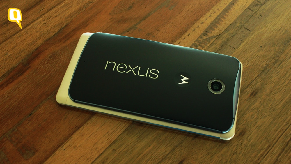 Mi Max is a tad bigger than Google Nexus 6, mostly because of Max's thin bezels. (Photo: <b>The Quint</b>)