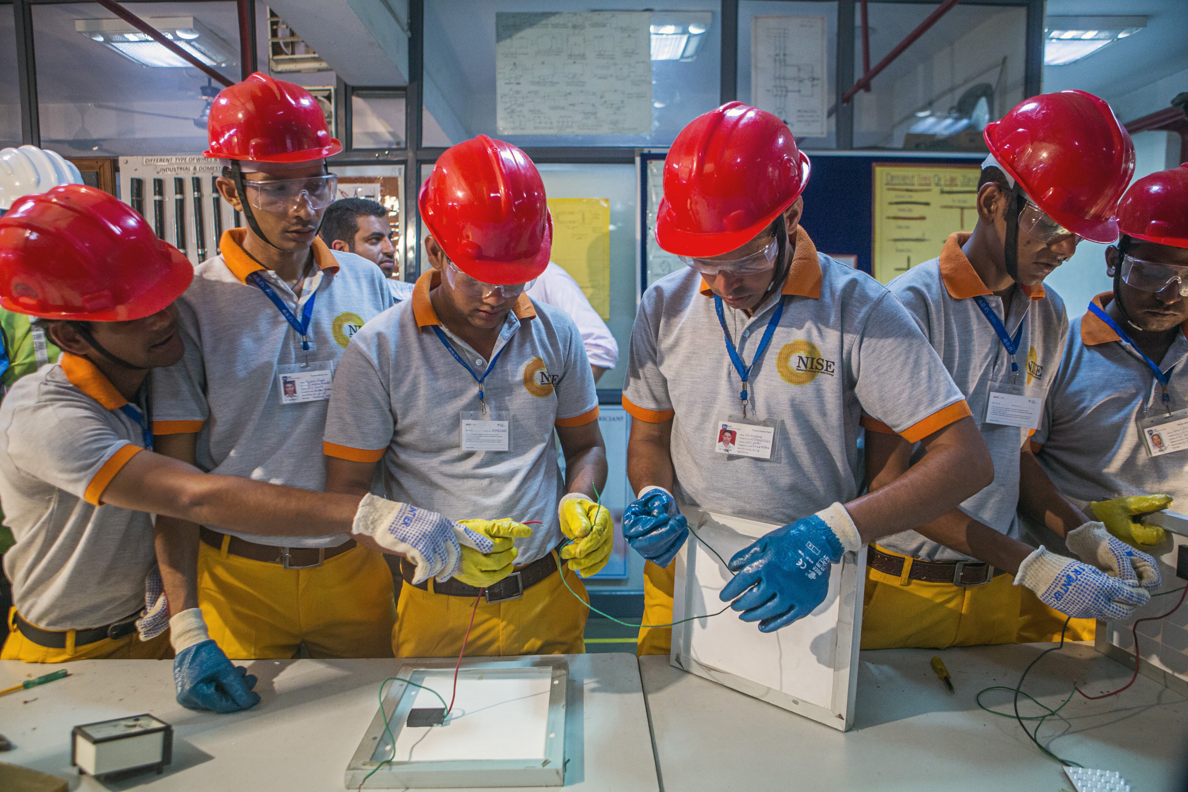 Students Attend an Electronics Class During Vocational Training (Photographer: Prashanth Vishwanathan/Bloomberg)