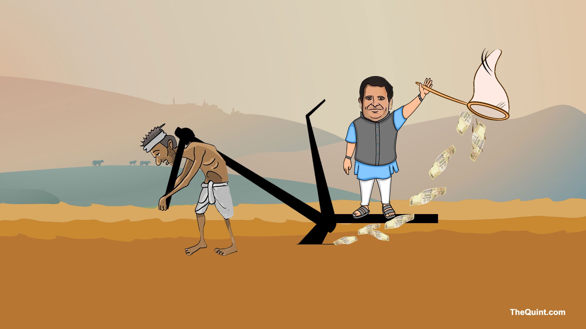 The Congress will waive the debt of Uttar Pradesh's farmers in just 10 days. (Photo: <b>The Quint</b>)