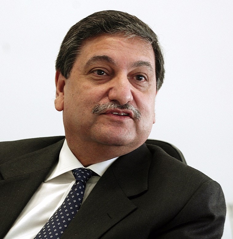 Tata Sons Ltd. Finance Director and TCS interim Chairman, Ishaat Hussain speaks with Bloomberg News (Photographer: Santosh Verma/Bloomberg News)