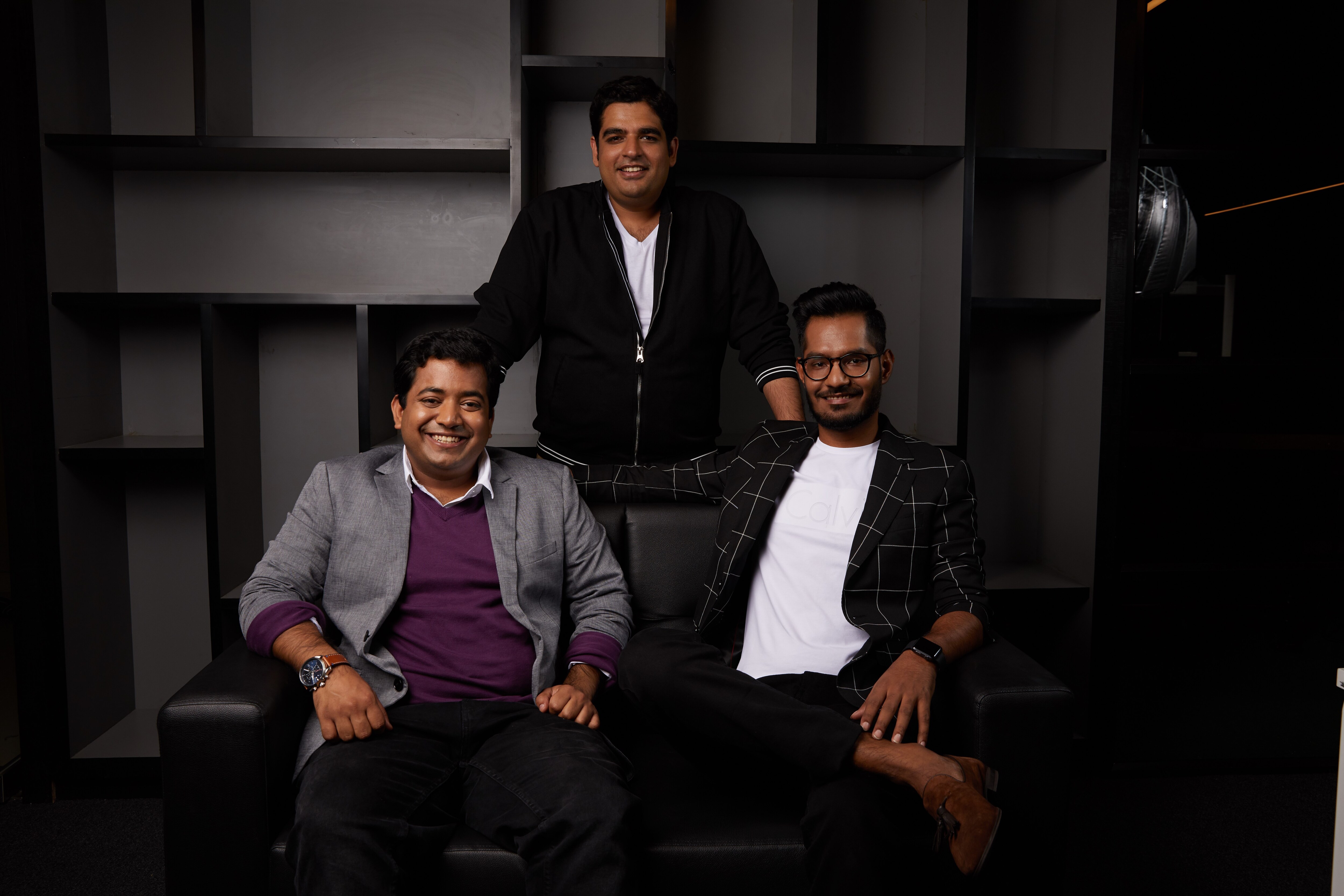 Roman Saini (left), Gaurav Munjal (centre), Hemesh Singh. (Source: Unacademy )