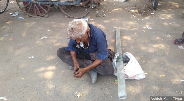 Suresh Koli, 52, is eligible for a government pension programme, but he says he is not aware of any such scheme. Almost none of the workers we spoke to were.