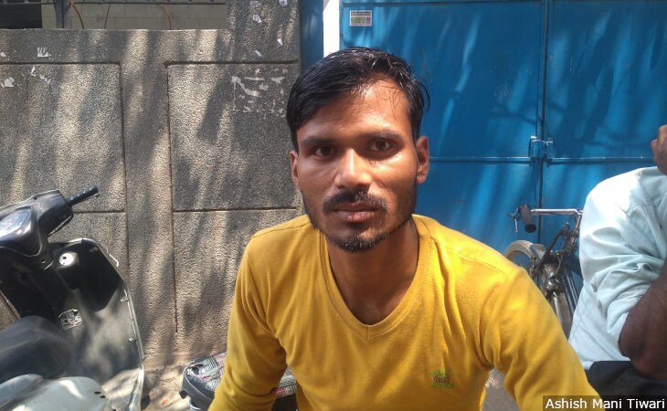 Sonu Kumar, 30, was a daily wage worker but tired of waiting for jobs and being dependent on labour contractors. He is now a cycle-rickshaw driver at the Mahipalpur labour hub in southern Delhi. With jobs scarce, the area has become a parking area for cycle rickshaws.