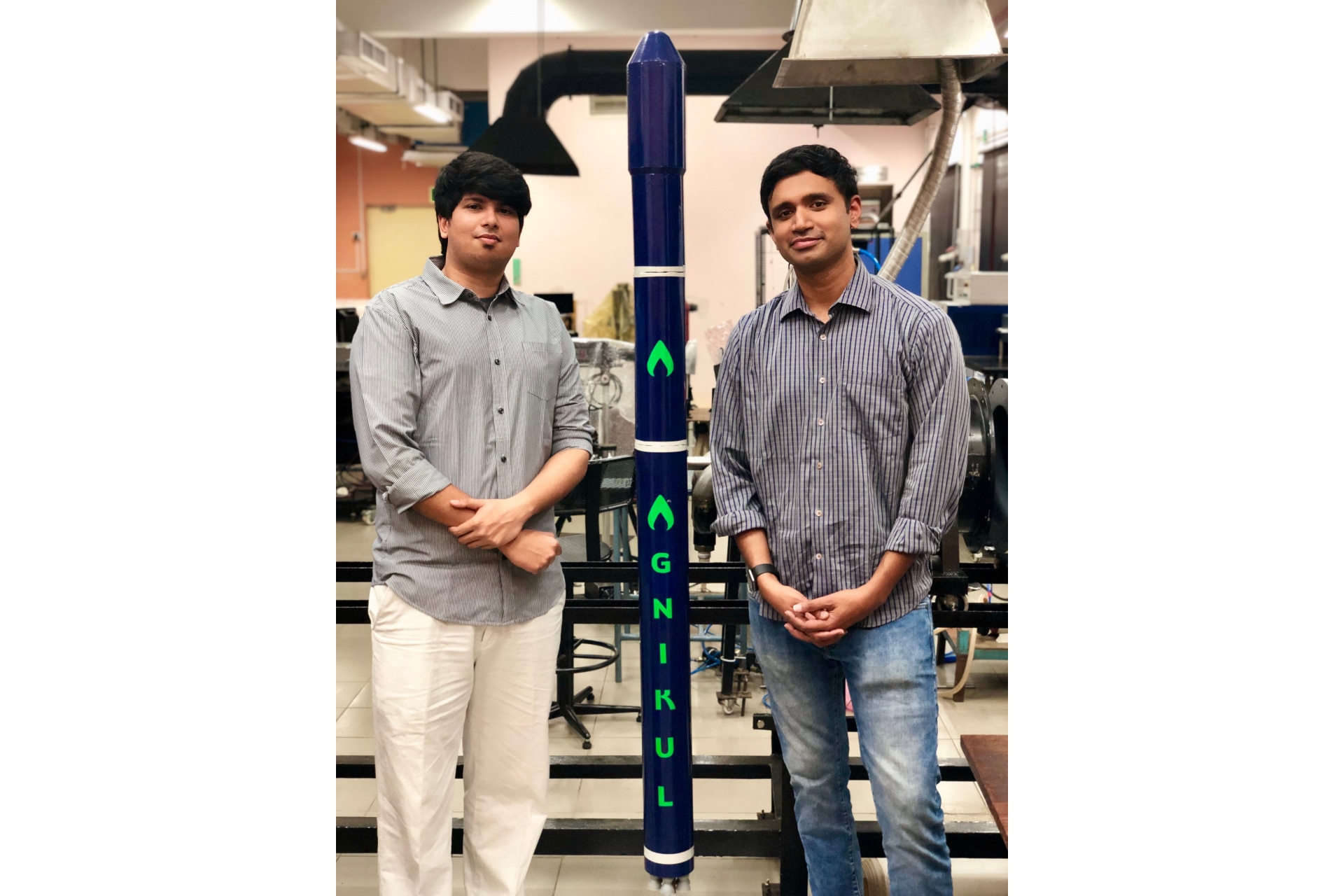 Moin SPM, Co-Founder & COO (Left) and Srinath Ravichandran, Co-Founder & CEO, Agnikul Cosmos. (Source: Agnikul)