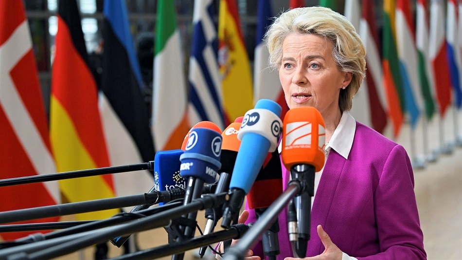 WATCH: European Commission President Ursula von der Leyen says EU leaders have agreed to impose new sanctions against Russia that include a partial ban on the country's oil.Source: Bloomberg