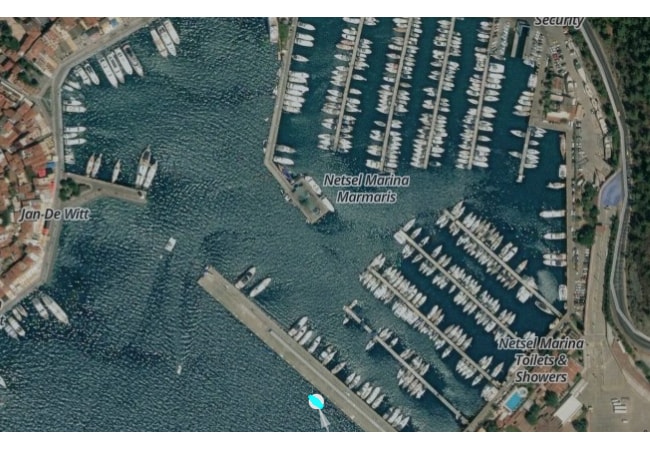The Pacific yacht, linked to Russian billionaire Leonid Mikhelson, docked in the port of Marmaris in Turkey this week.
