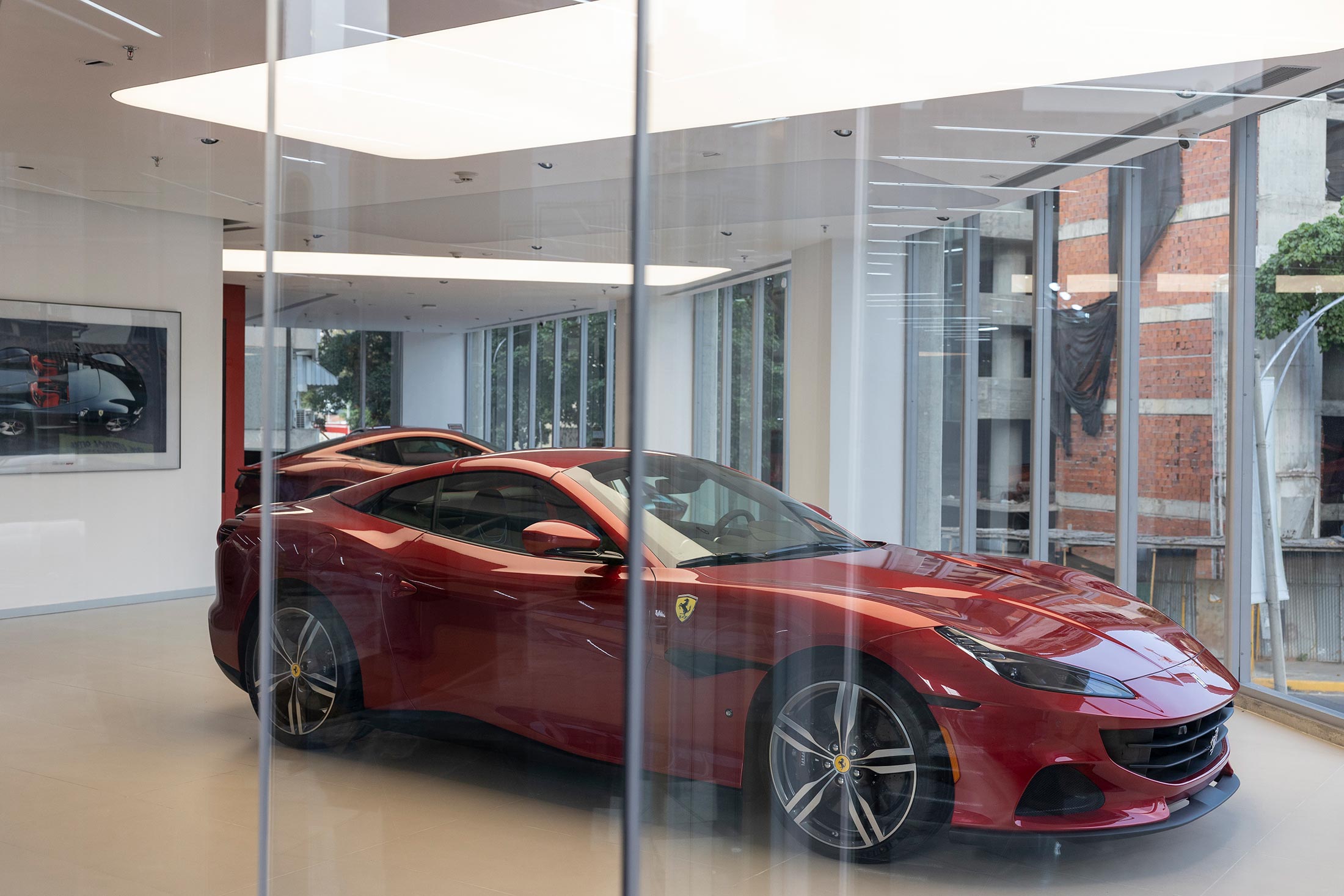 The local Ferrari dealership in Caracas's Las Mercedes neighborhood.Photographer: Fabiola Ferrero for Bloomberg Markets