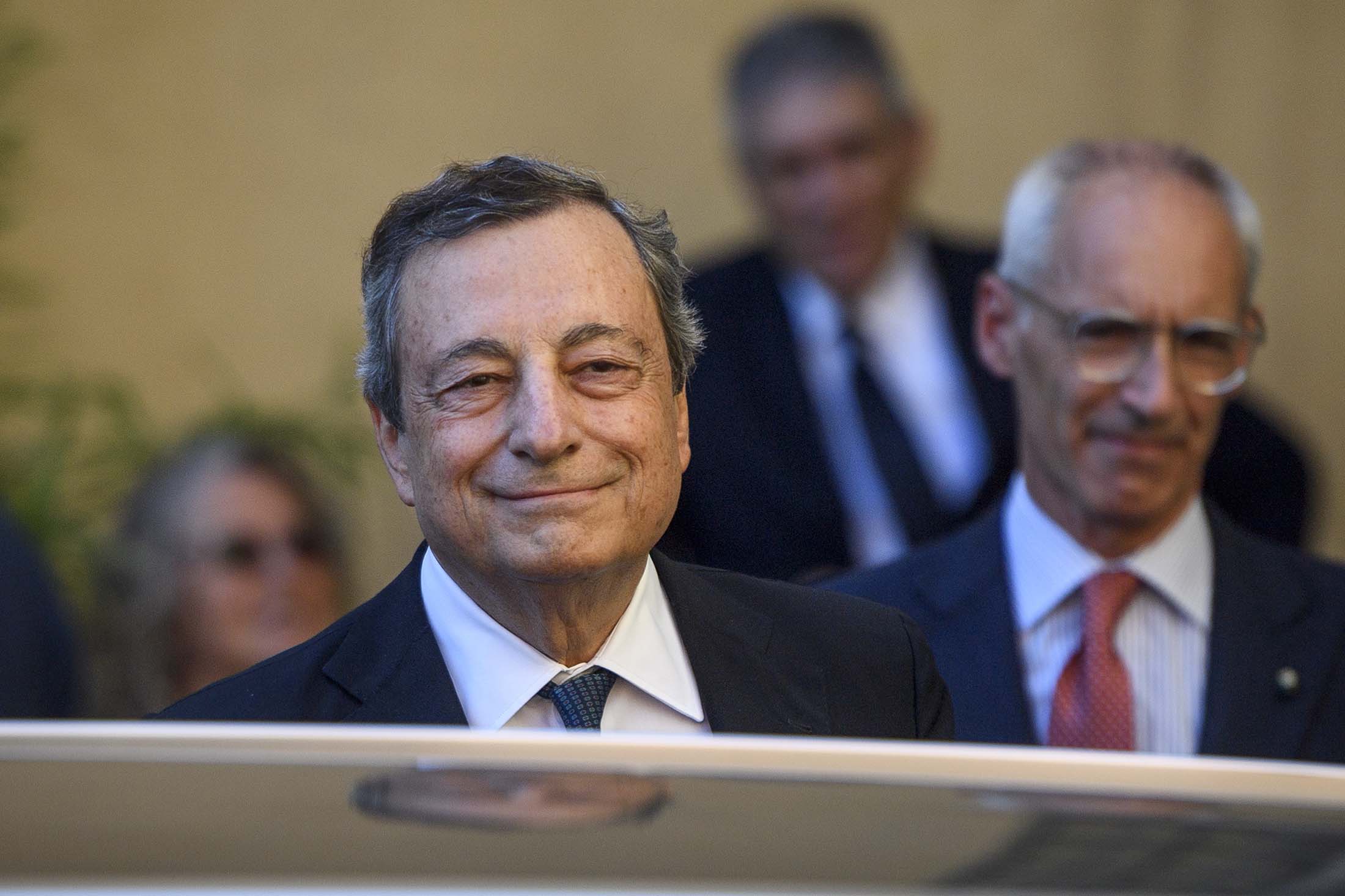 Mario Draghi in Rome, on July 15.Photographer: Antonio Masiello/Getty Images