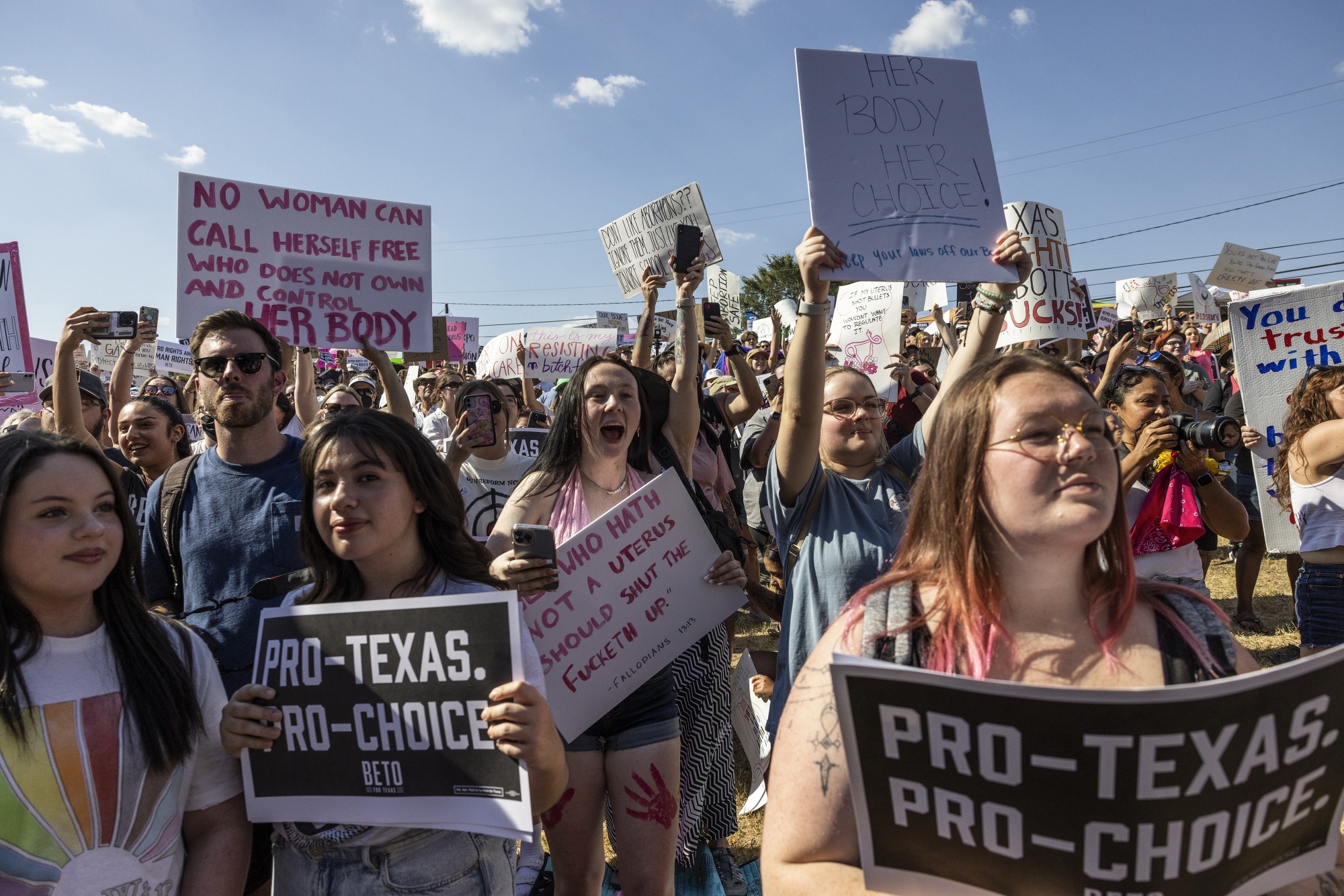 A Rally For Reproductive Freedom in Austin, Texas, US, on June 26.Photographer: Alex Scott/Bloomberg