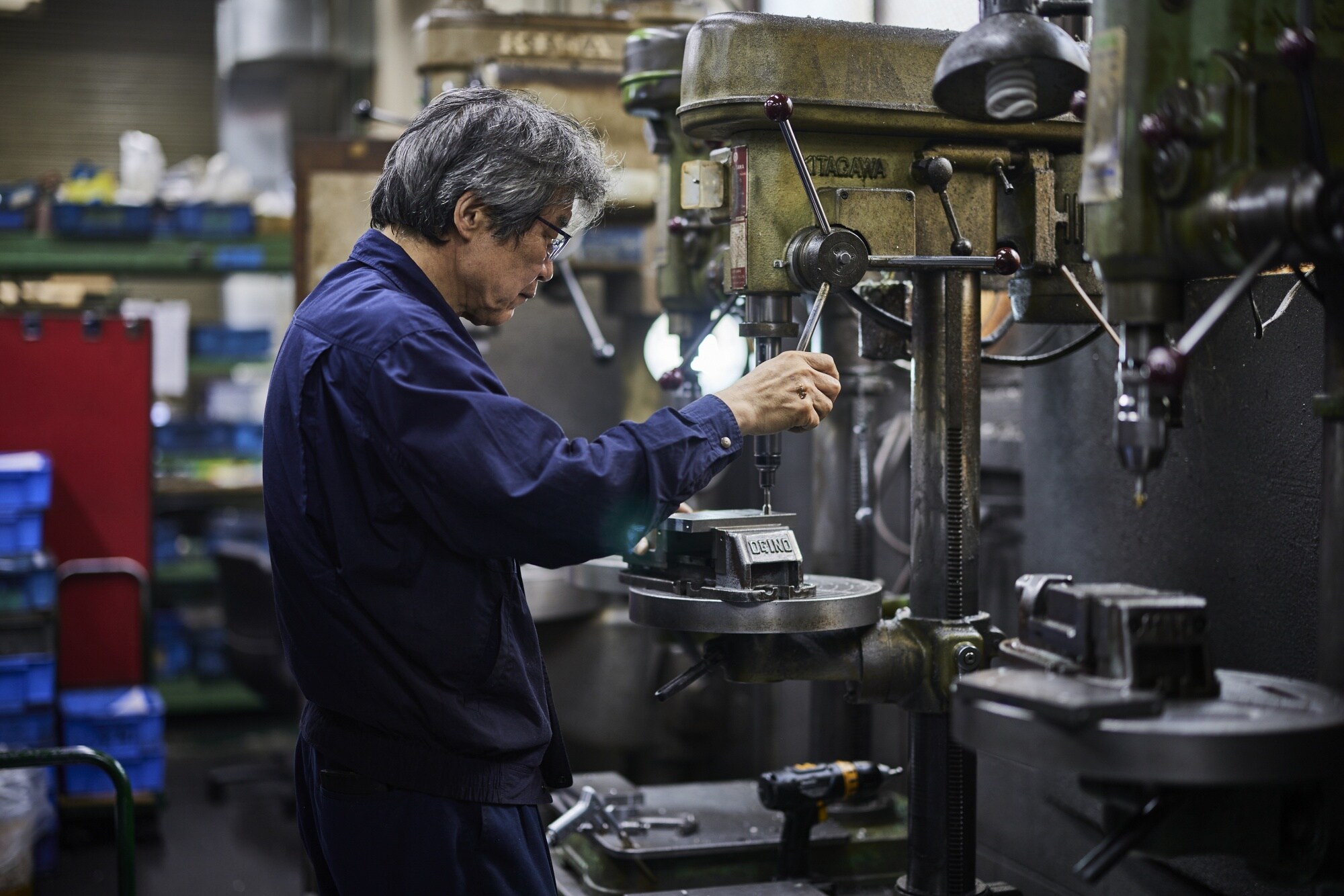 A worker at the Kyowa Seiko factory. NGTG promised to keep all 30 employees at the Osaka-based company.Photographer: Shoko Takayasu/Bloomberg