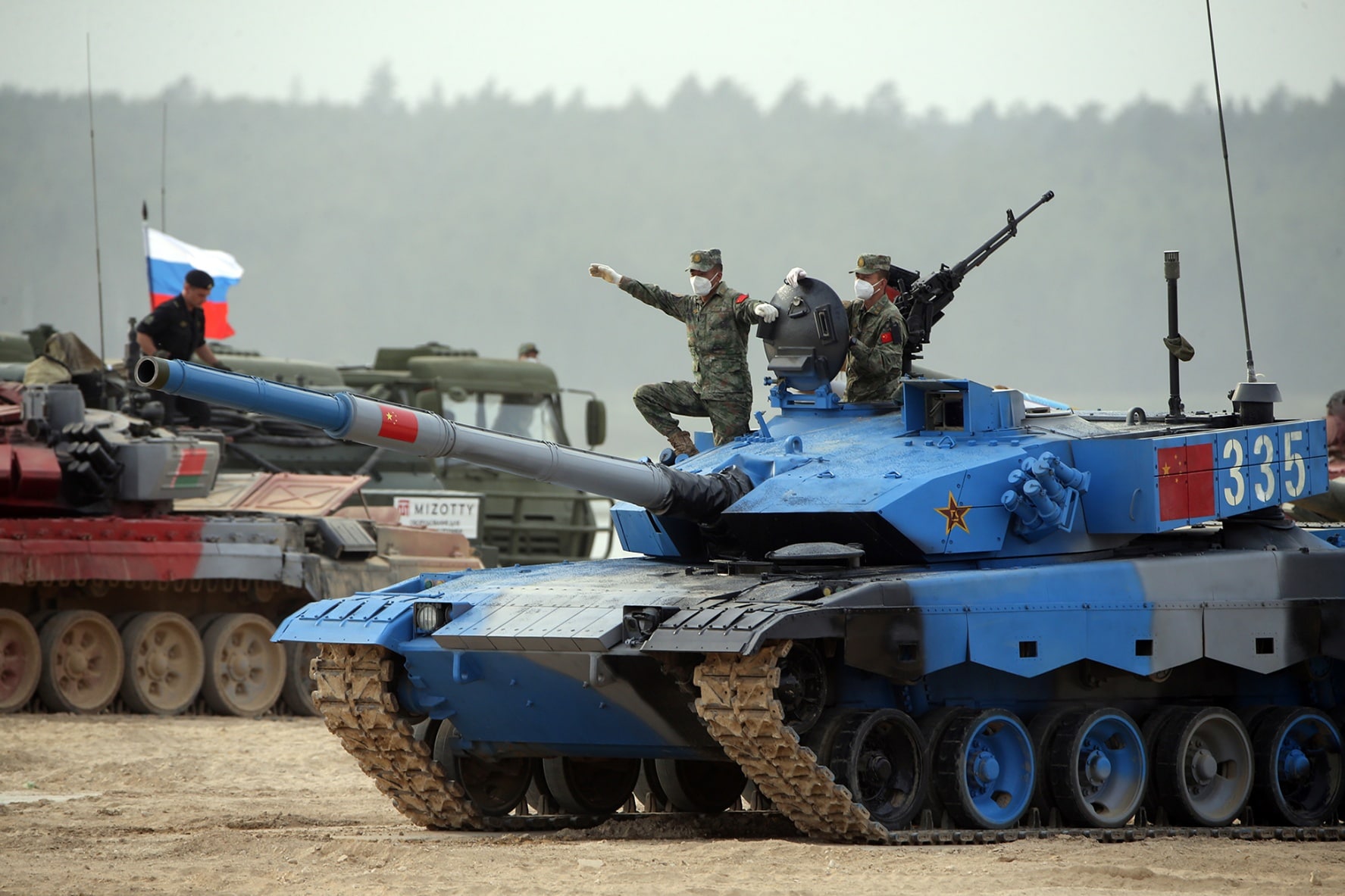 Chinese soldiers during the International Army Games in Alabino, Russia on Aug. 27.Source: Getty Images