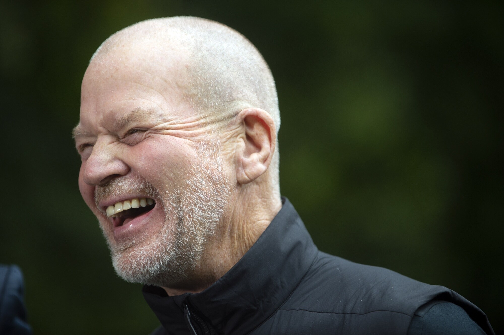 Chip Wilson, founder of Lululemon Athletica Inc., at a press conference in Vancouver, British Columbia last week. Photographer: Taehoon Kim/Bloomberg