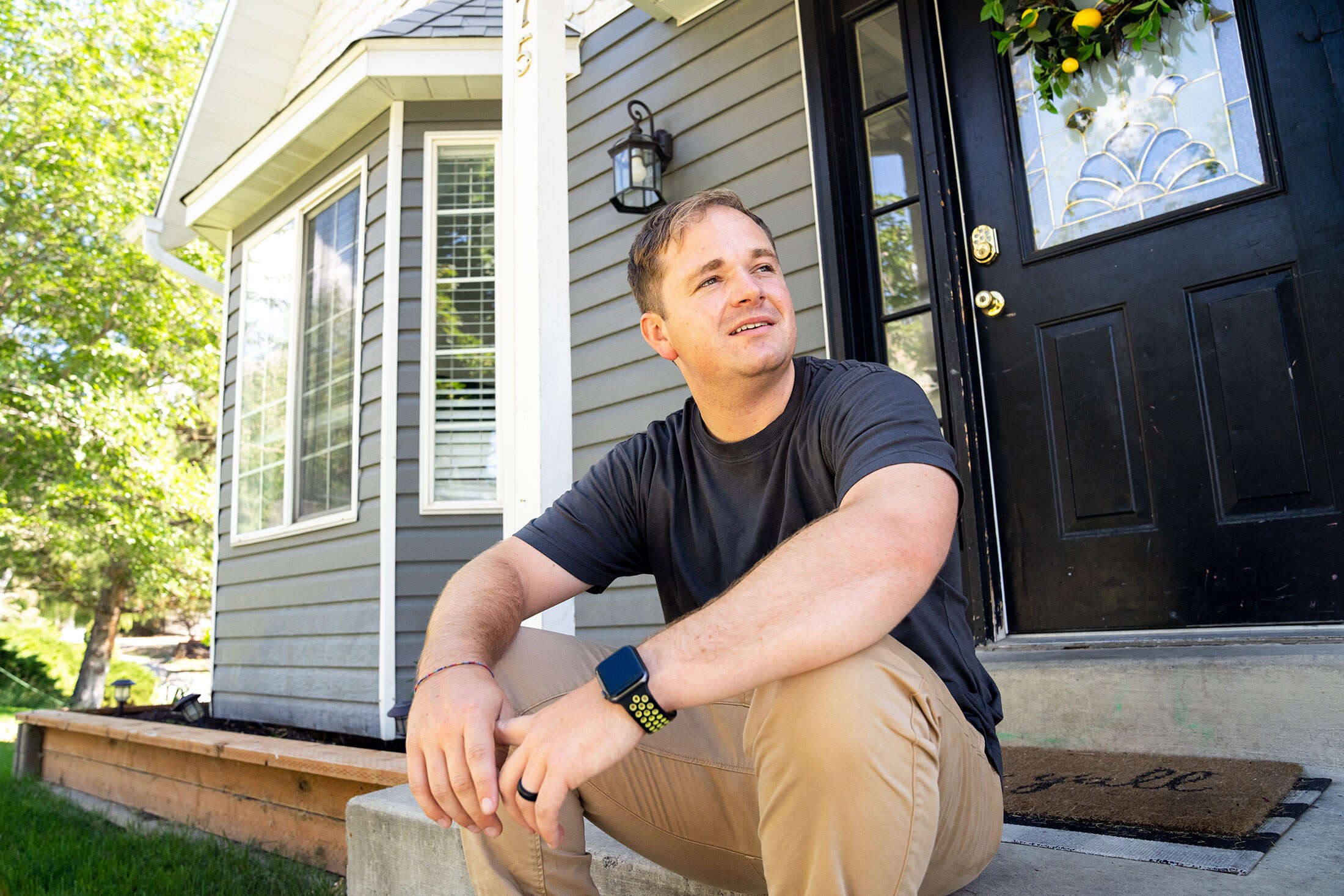 Avery Smith, who quit his job as an Exxon data scientist last year, at home in Lindon, Utah.Photographer: Niki Chan Wylie for Bloomberg Businessweek