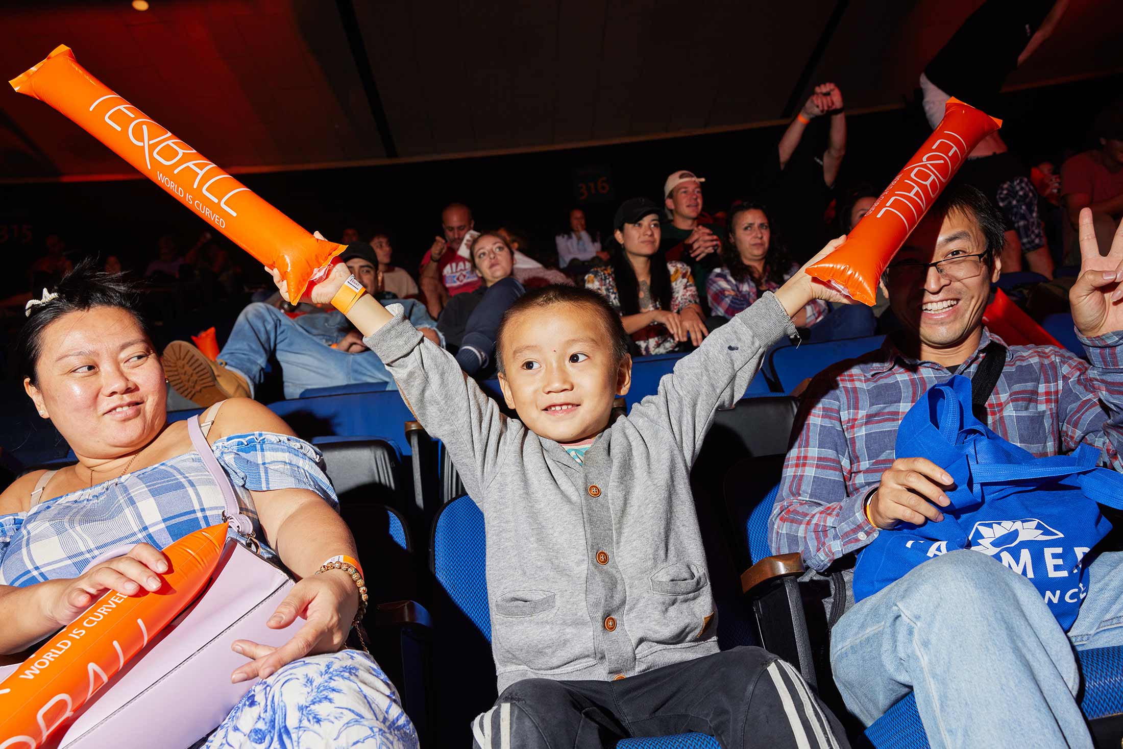 A young fan takes in the teqball tournament in October.Photographer: Maggie Shannon for Bloomberg Businessweek