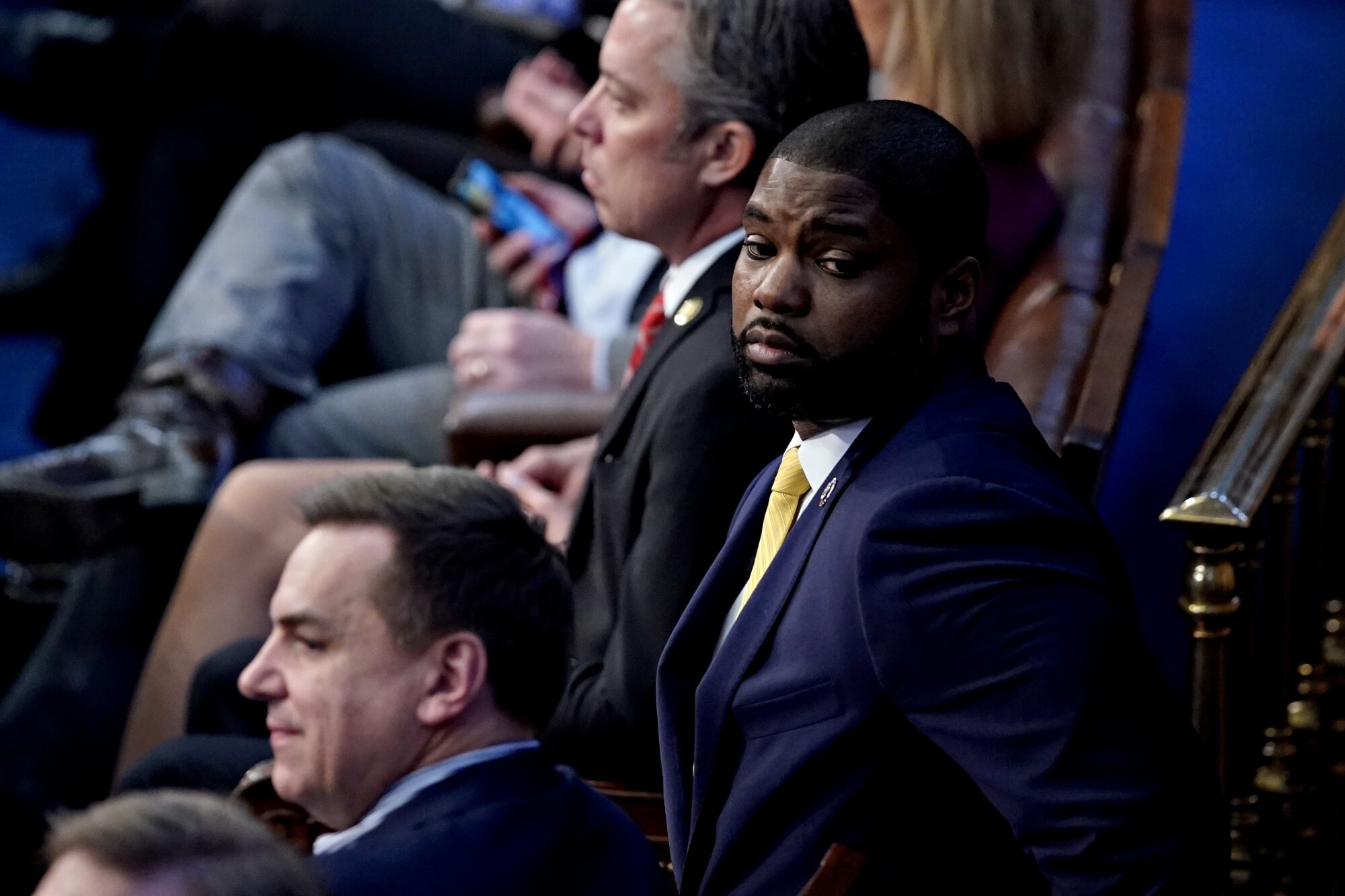 Byron Donalds in the House Chamber at the US Capitol in Washington, DC, on Jan. 4.Photographer: Al Drago/Bloomberg