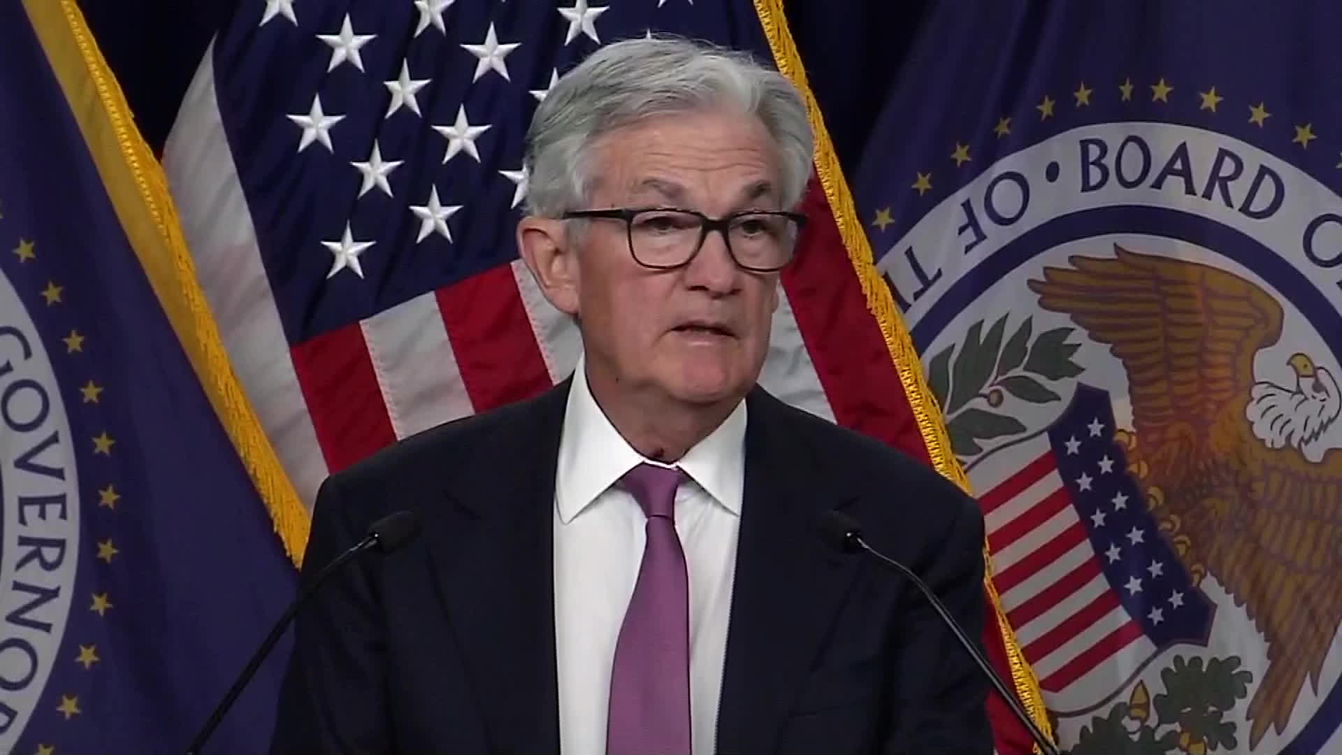 Watch: Fed Chair Powell says “there's more work to do.”Source: Bloomberg
