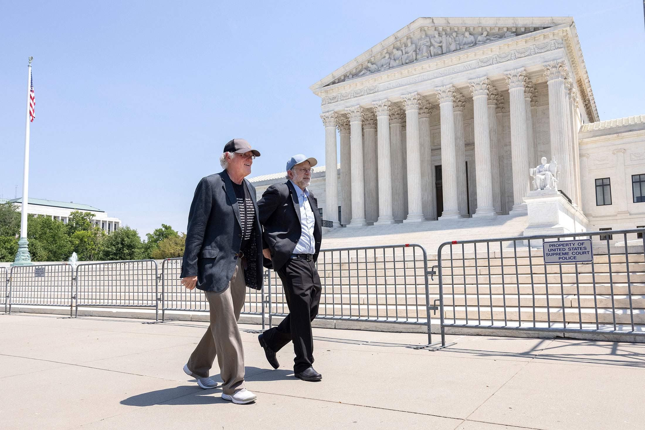 Cohen (left) and Greenfield in 2021 after attending a political event in Washington.Photographer: Kevin Dietsch/Getty Images