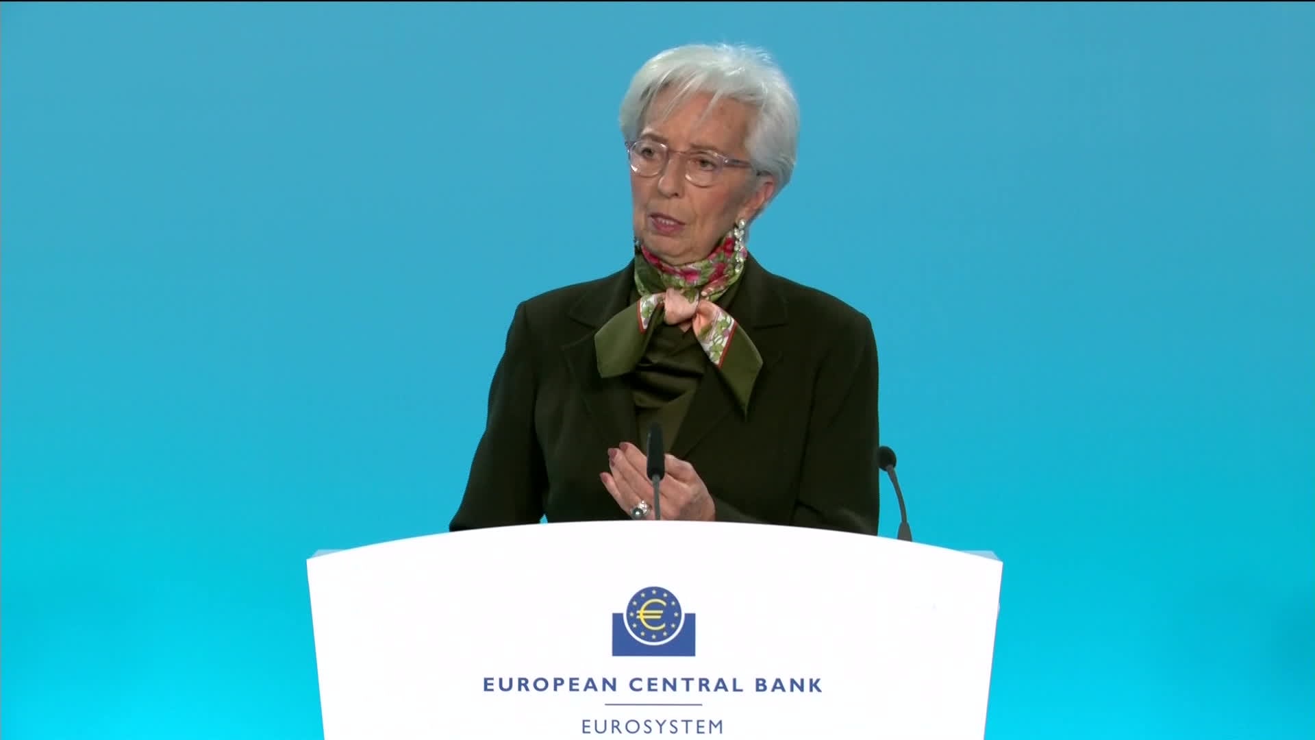 “We know that we have ground to cover,” Lagarde said during a news conference Source: Bloomberg