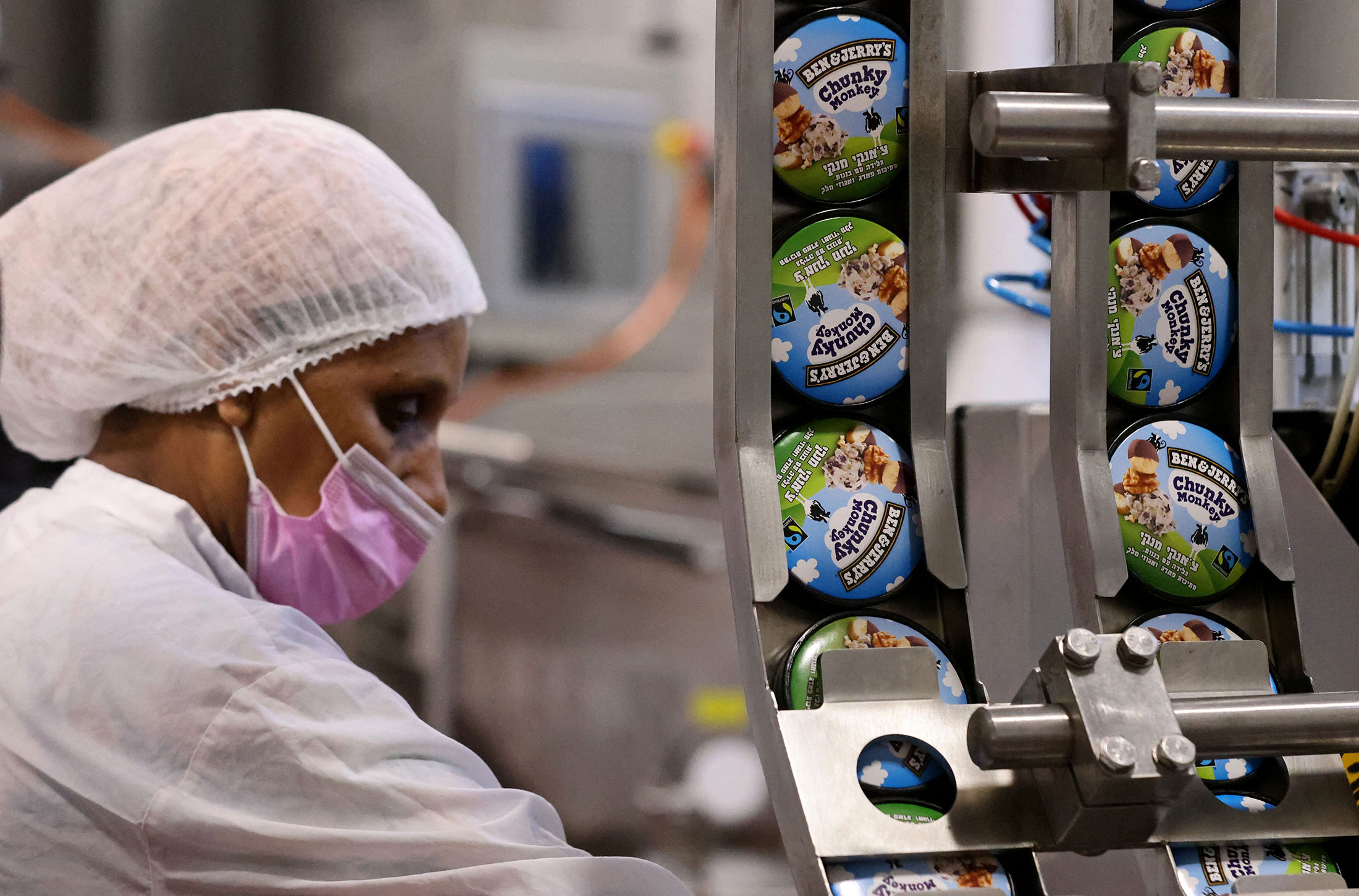 Ben & Jerry's factory in Be'er Tuvia, Israel, in July 2021.Photographer: Emmanuel Dunand/AFP/Getty Images
