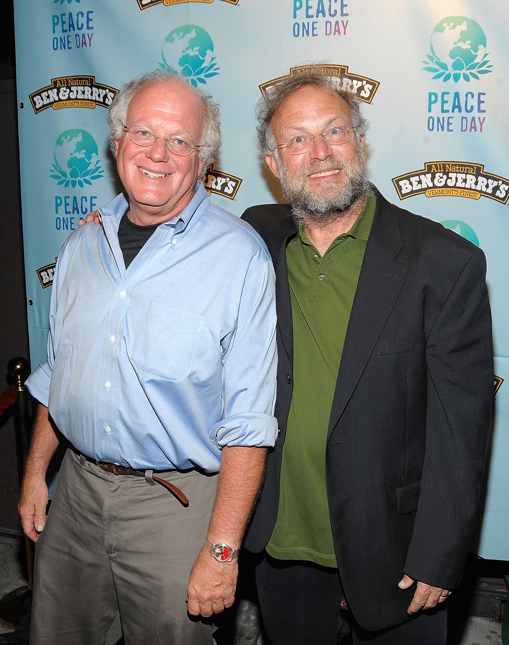 Founders Ben Cohen and Jerry Greenfield in 2009.Photographer: Jamie McCarthy/Getty Images